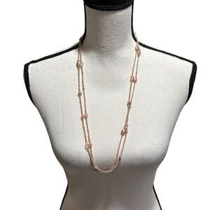 Beaded infinity necklace